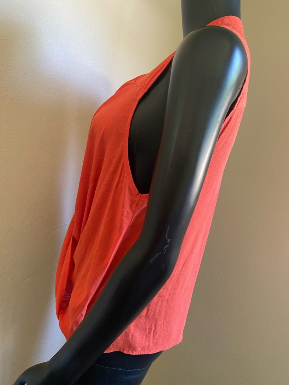 FREE PEOPLE Sleeveless Drape Front Top in Orange - Picture 4 of 10